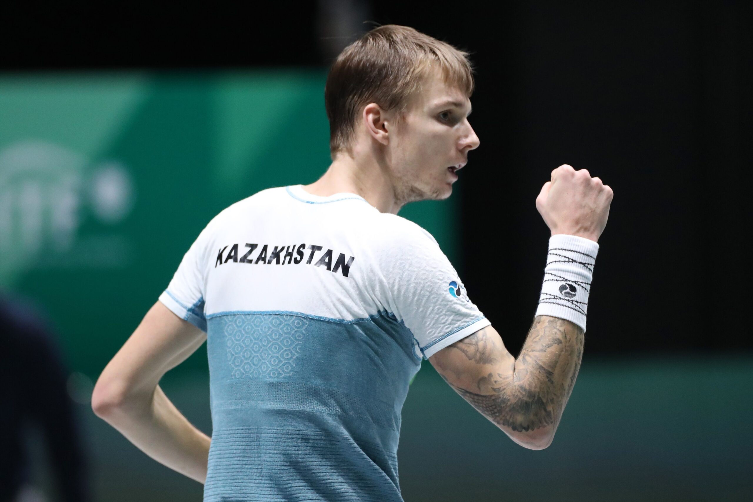 Alexander Bublik tattooed arm