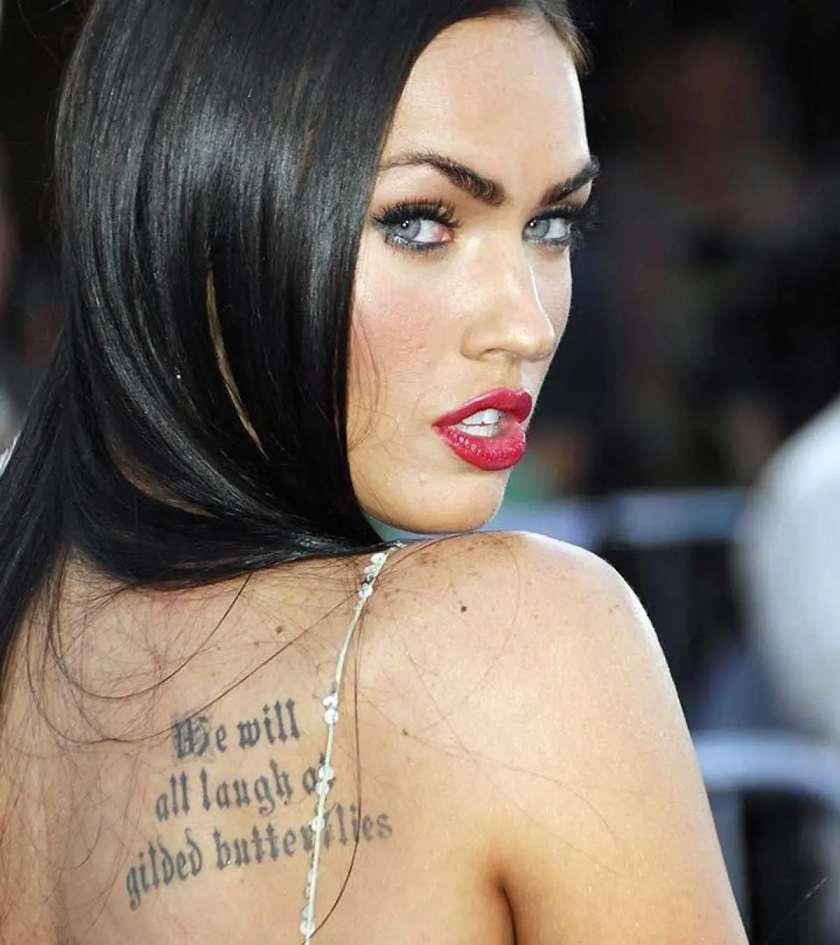 Megan Fox’s Shakespeare quote tattoo on her shoulder blade