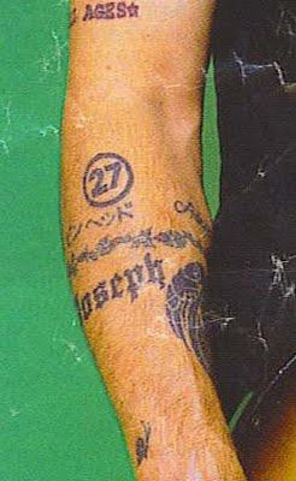 Billie Joe Armstrong 27 and Joseph tattoos