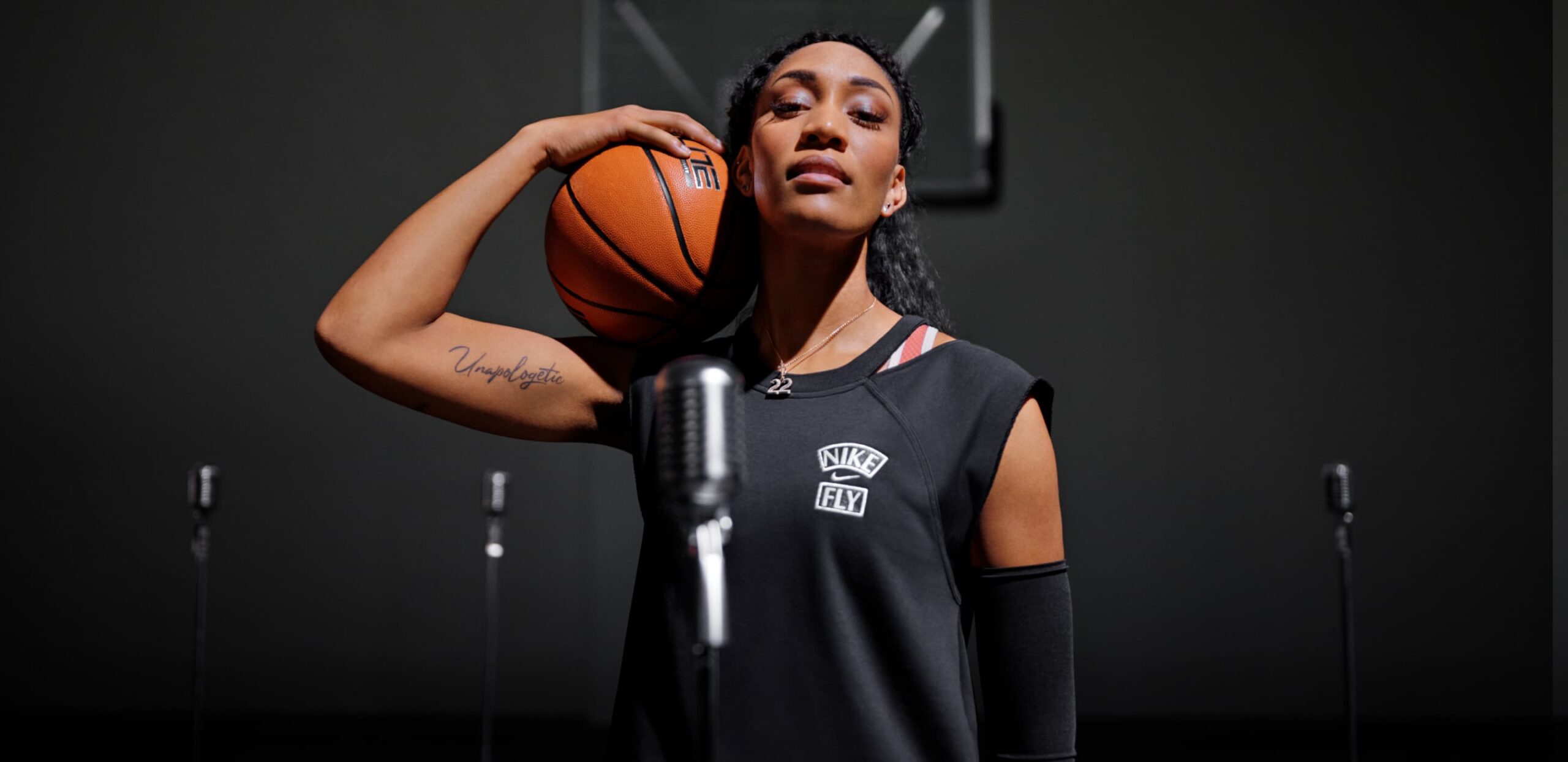 A’ja Wilson Unapologetic arm tattoo