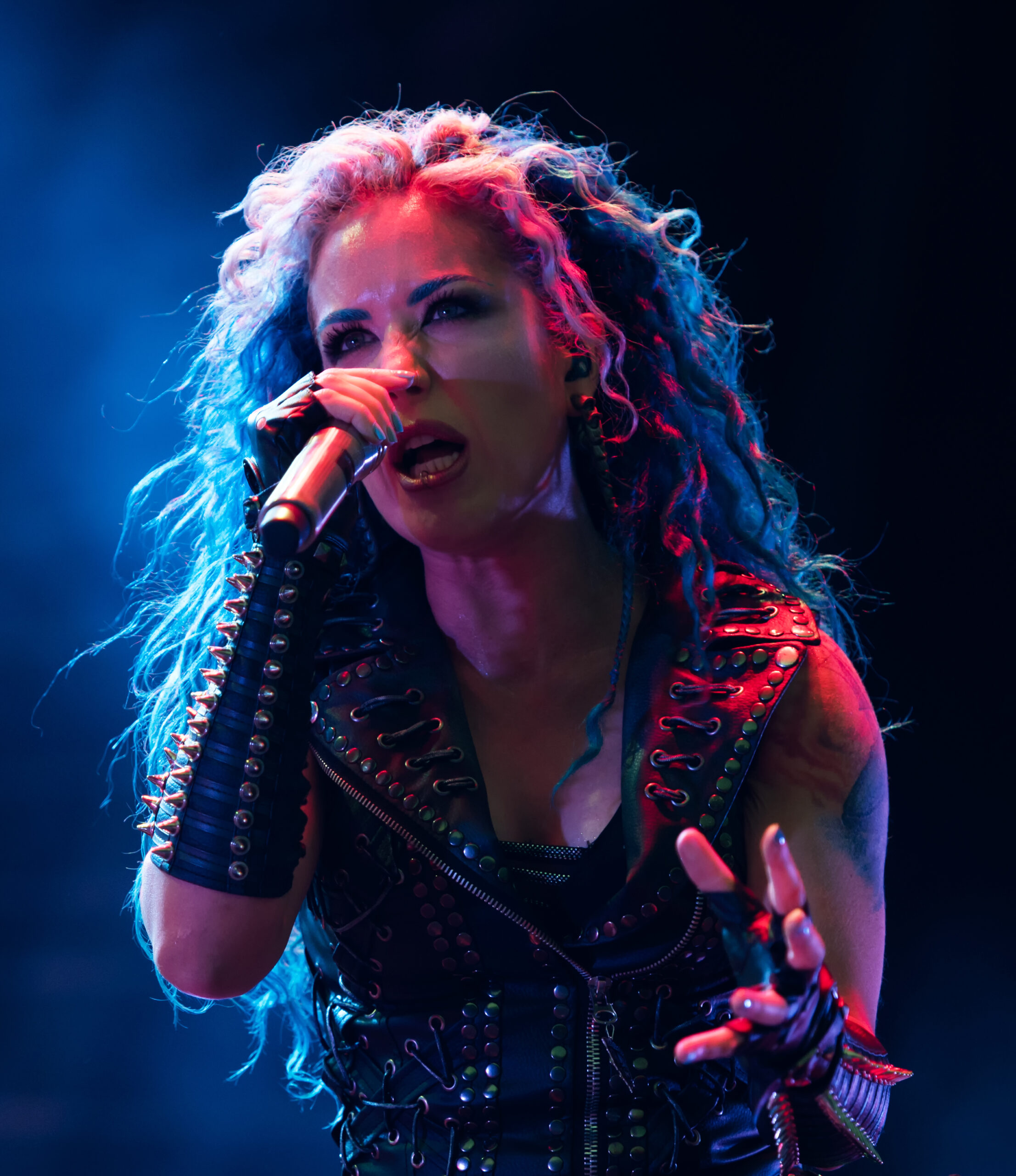 Alissa White-Gluz upper arm tattoo at Elbriot 2018