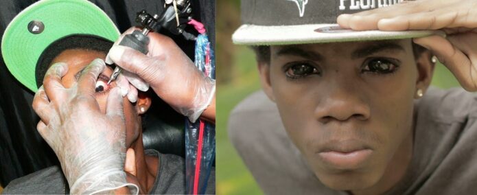 Alkaline tattoos