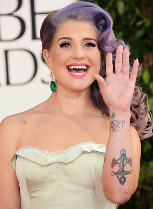 Kelly Osbourne tattoos: Kelly Osbourne’s colourful anchor and arm lettering