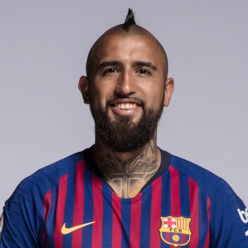 Arturo Vidal neck cross and upper-body tattoos