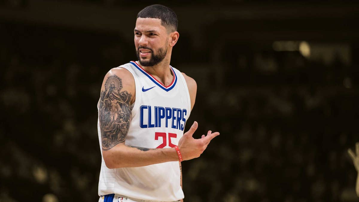 Austin Rivers tattoo sleeve portrait