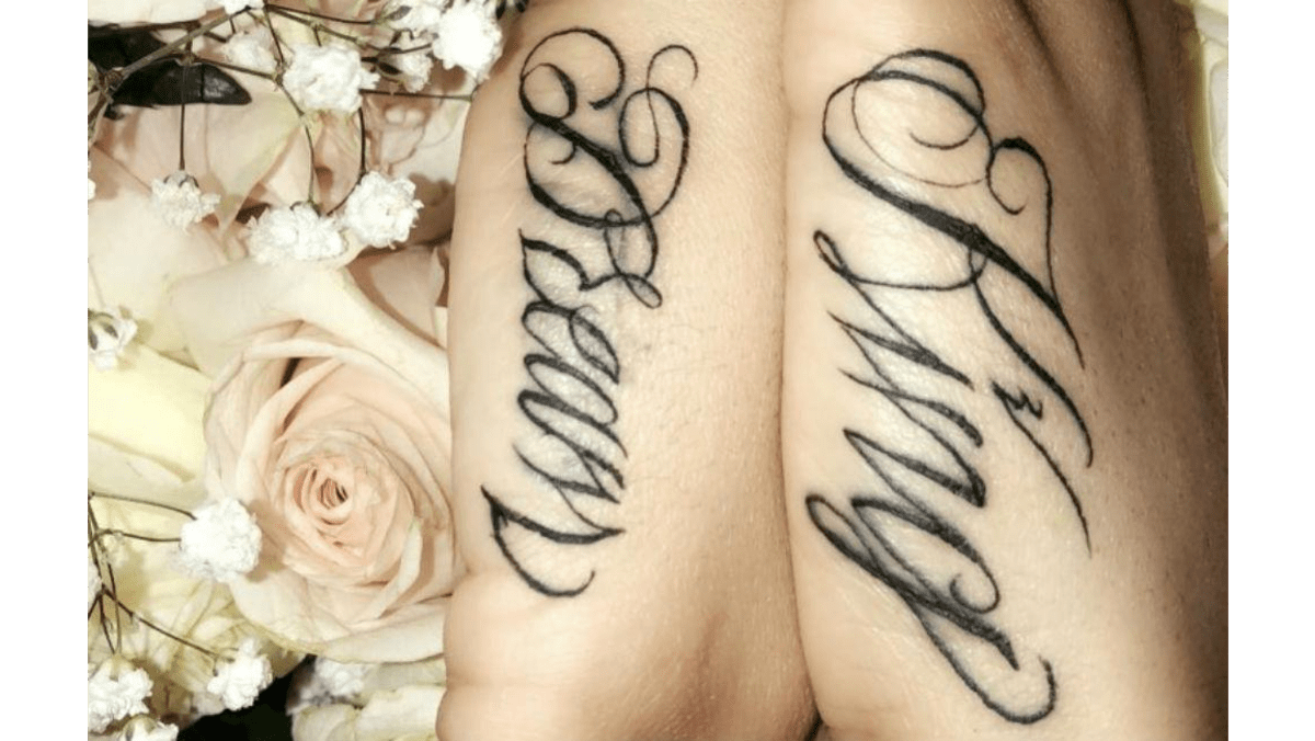 Blac Chyna kids names forearm tattoos