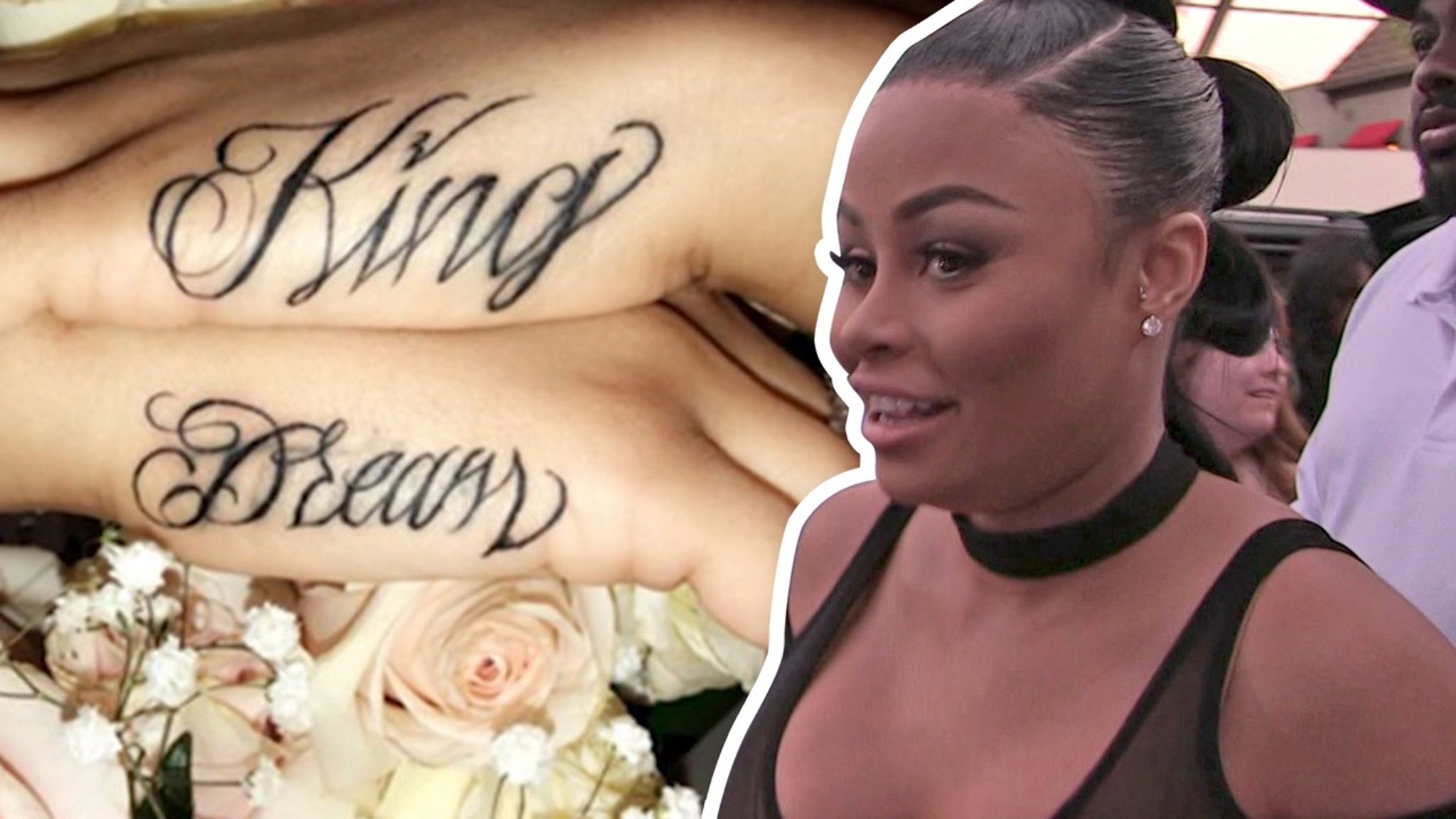 Blac Chyna King Dream forearm tattoos