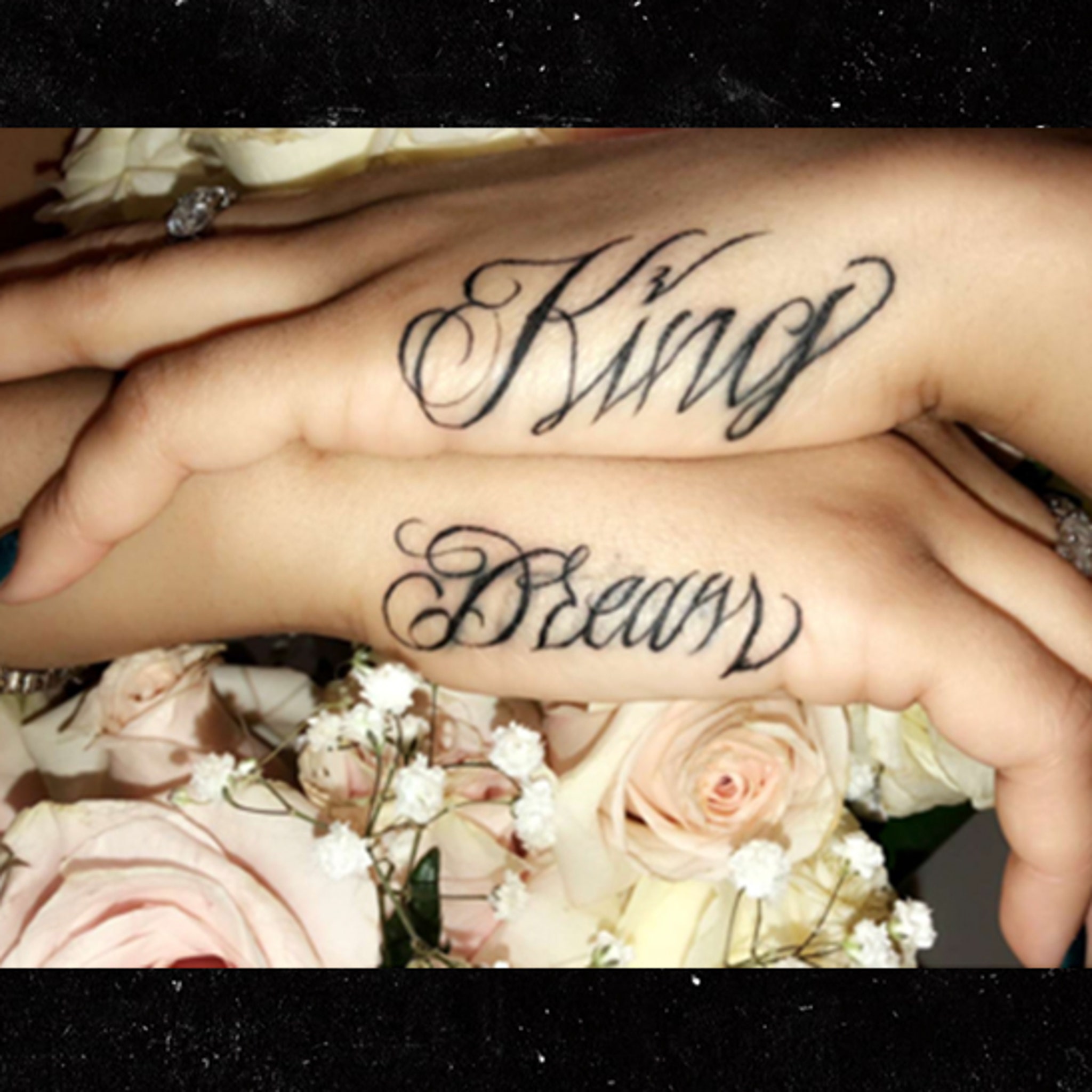 Blac Chyna King Dream hand tattoos
