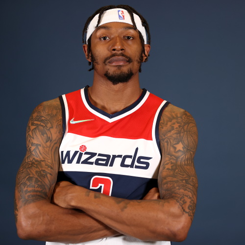 Bradley Beal chest and arm tattoos