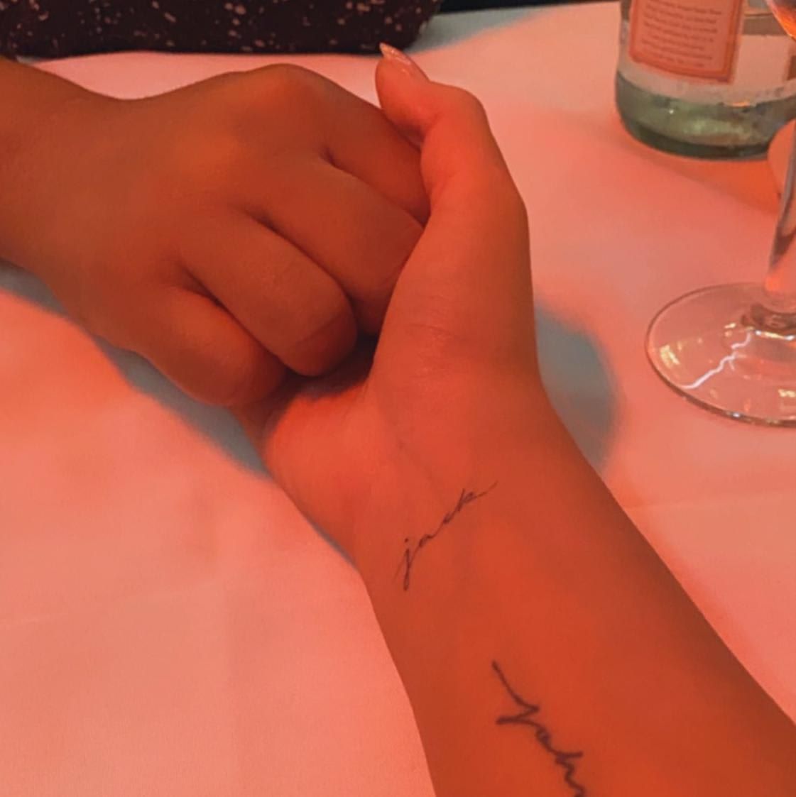 Chrissy Teigen Jack wrist tattoo