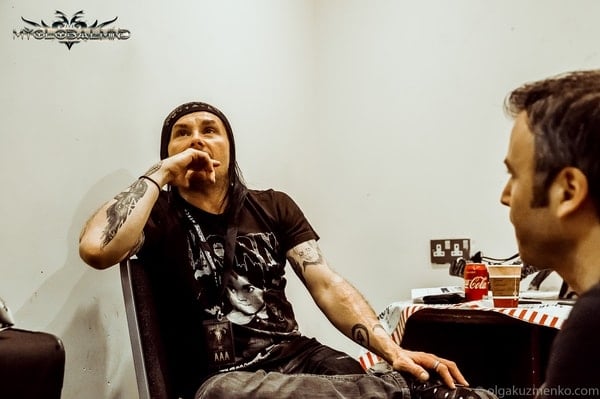 Dani Filth arm tattoos interview view