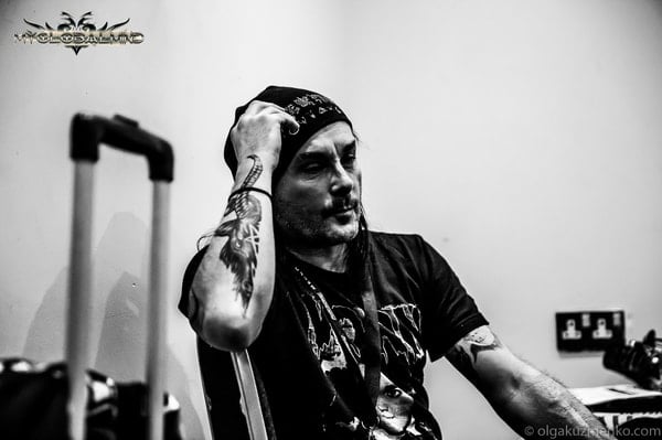 Dani Filth forearm tattoos close-up 1