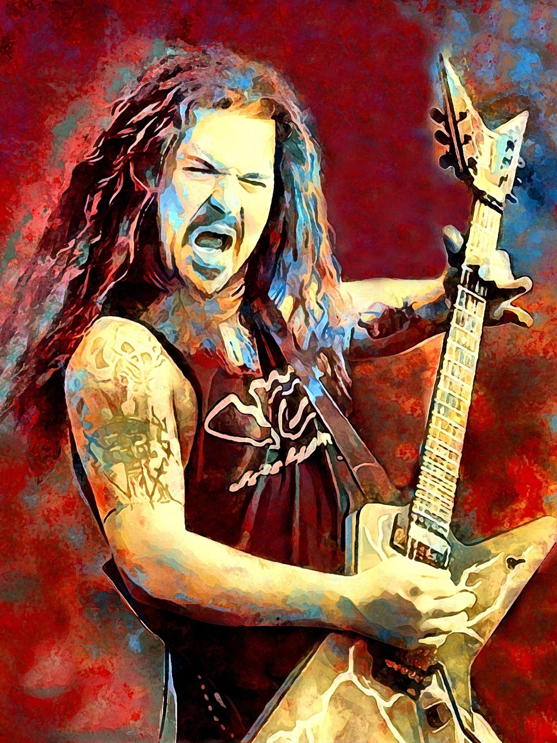 Dimebag Darrell tattoo detail