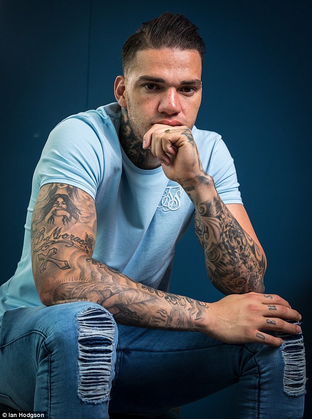 Ederson Moraes arm and hand tattoos