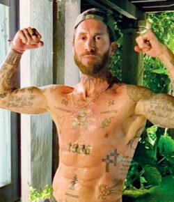 Sergio Ramos’s Tattoos: Family Names, Football Numbers and a Fully Inked Back