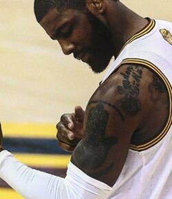 Kyrie Irving Tattoos: Hamsa Hand, Friends Logo and Family Ink