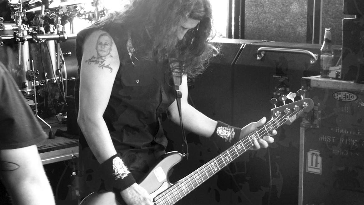 Frank Bello Anthony memorial tattoo on upper arm