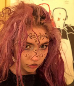 Grimes finally made the face tattoo she had been thinking about for years