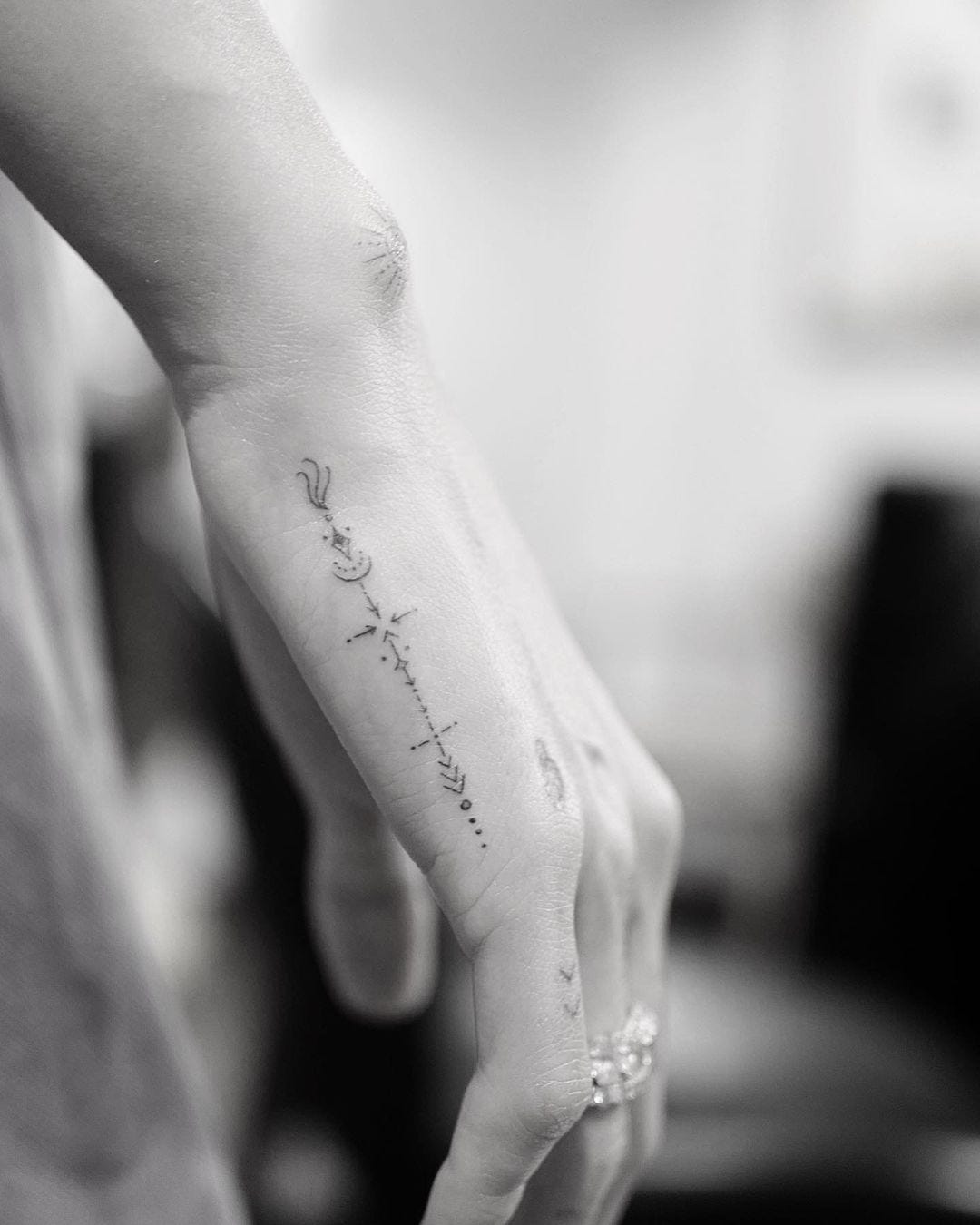 Hailey Bieber heritage tattoo