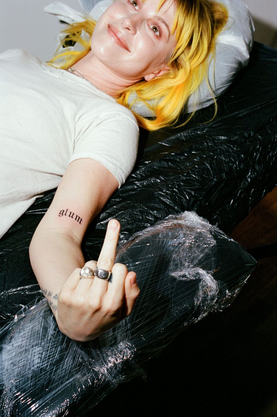 Hayley Williams glum forearm tattoo
