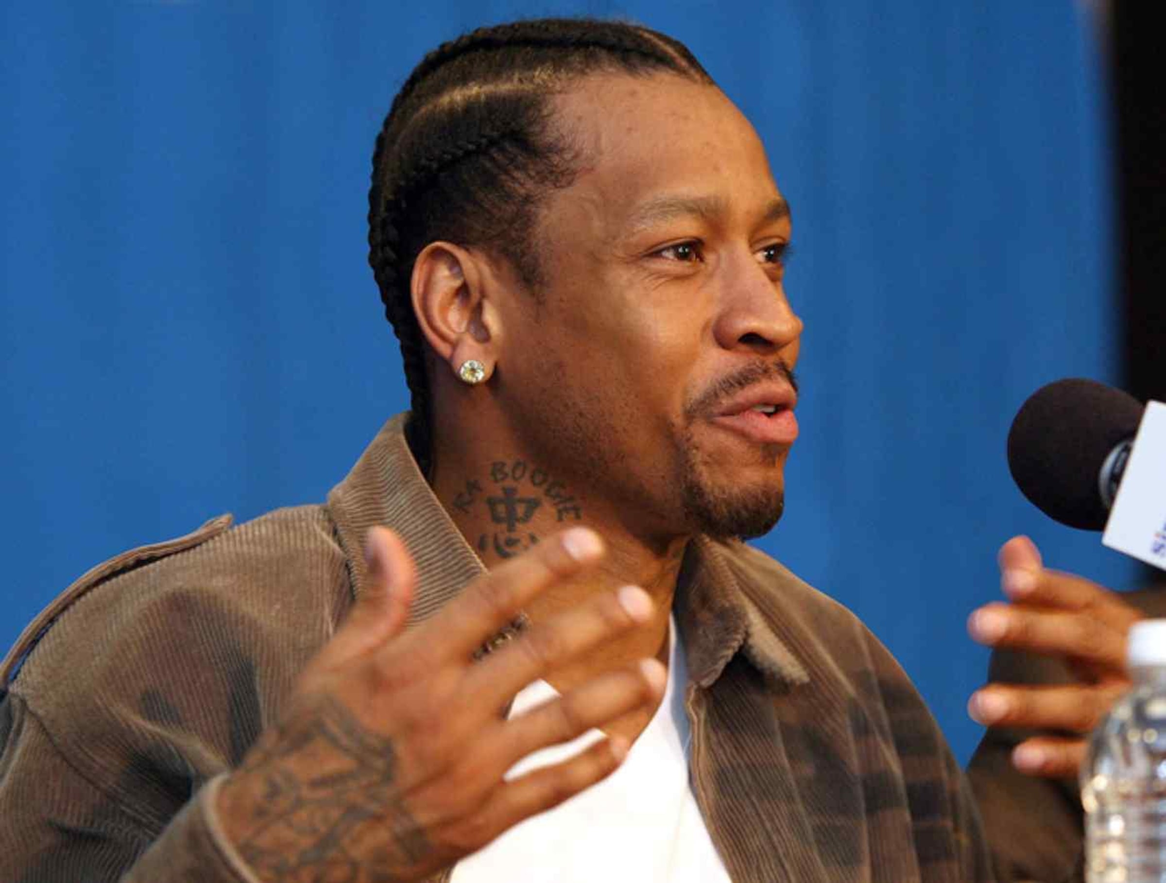 Allen Iverson RA Boogie neck tattoo