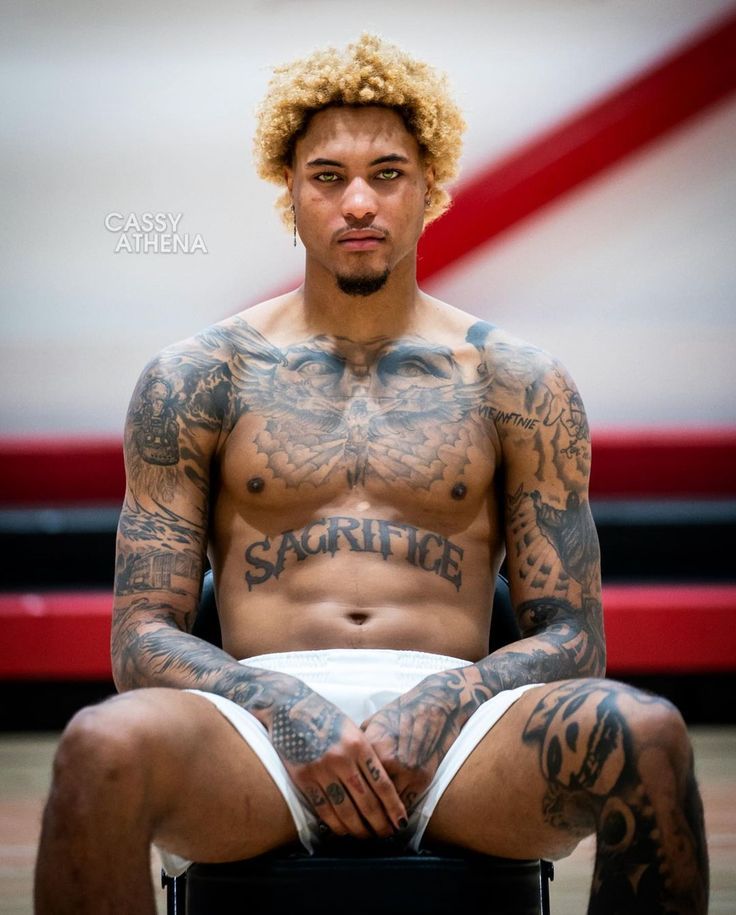 Kelly Oubre Jr court sleeve tattoos