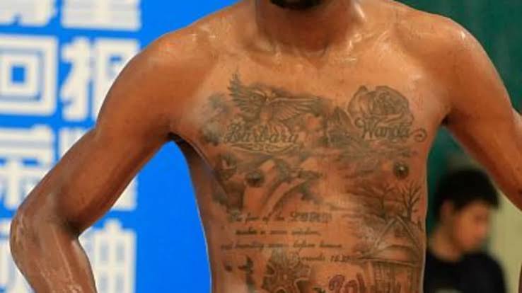 Kevin Durant chest tattoos