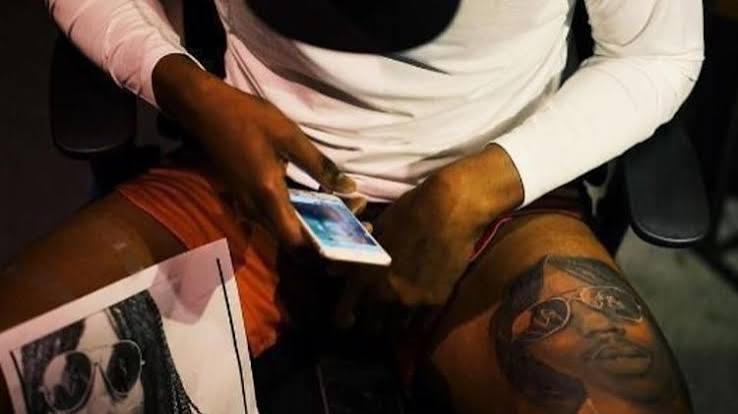 Kevin Durant Rick James tattoo on his leg