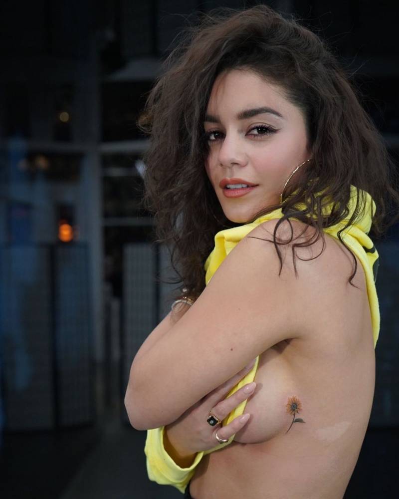 Vanessa Hudgens sunflower tattoo