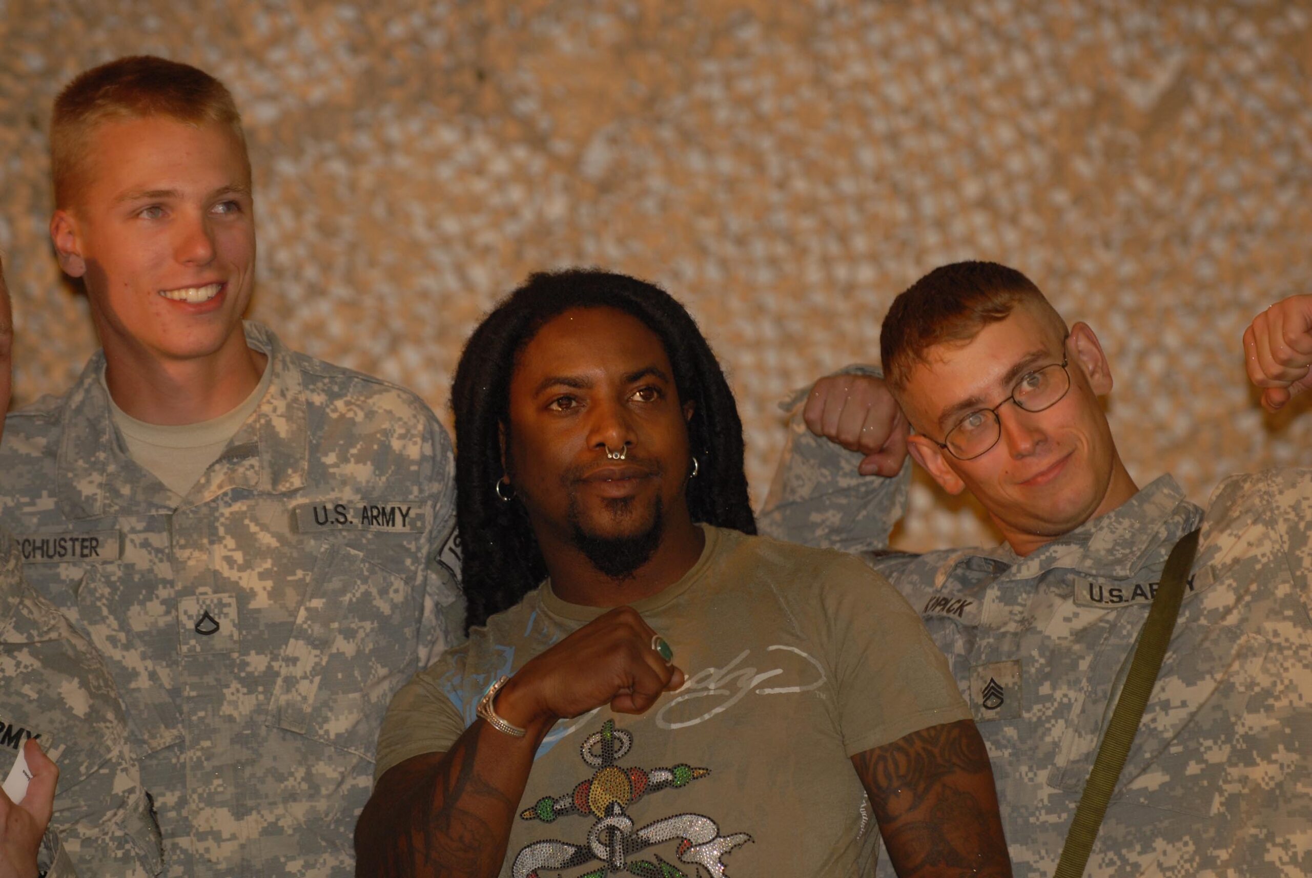 Lajon Witherspoon arm tattoos during a Sevendust visit