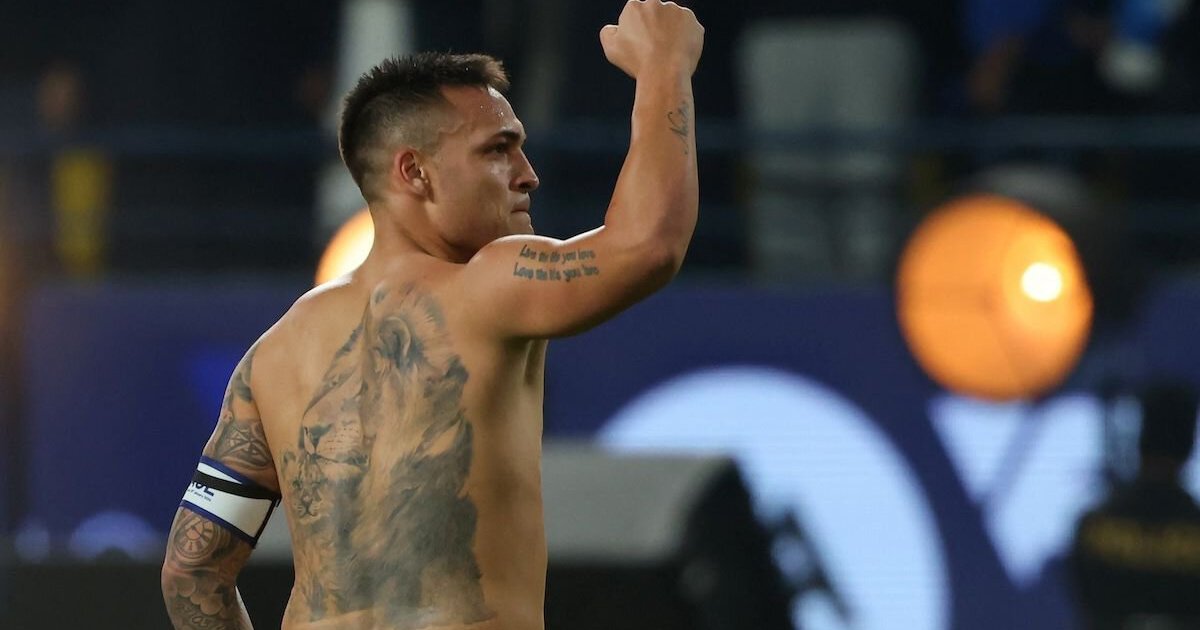 Lautaro Martínez religious tattoo and arm ink