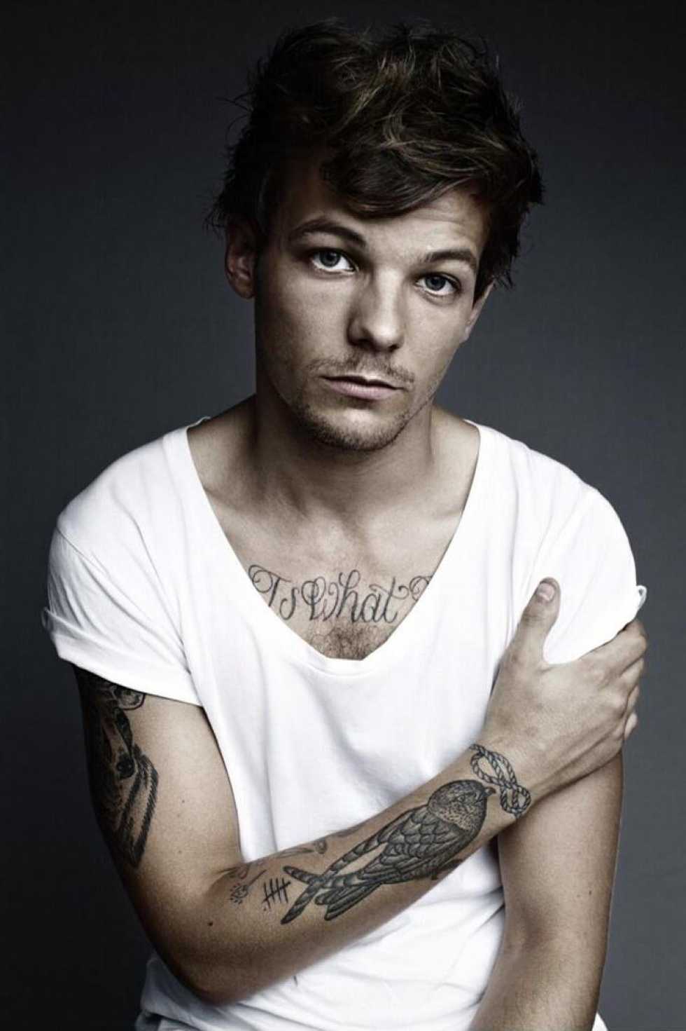 Louis Tomlinson 28 chest tattoo