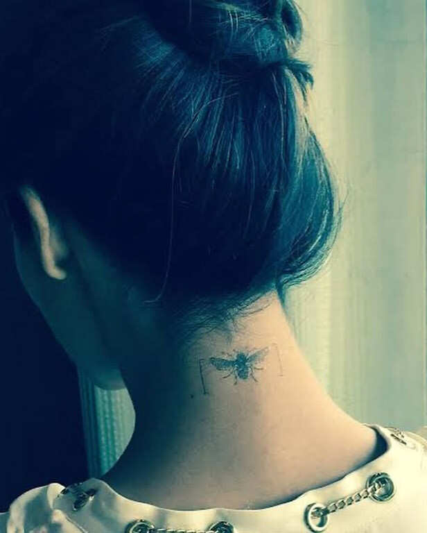 Malaika Arora Sabr Shukr arm tattoo