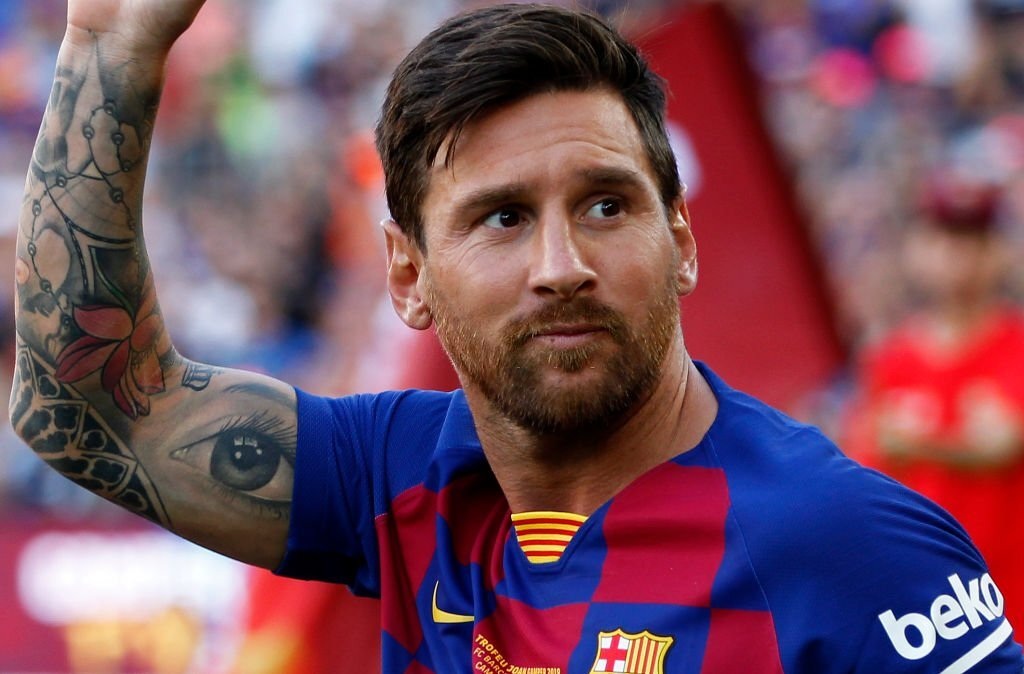 Lionel Messi arm sleeve tattoos