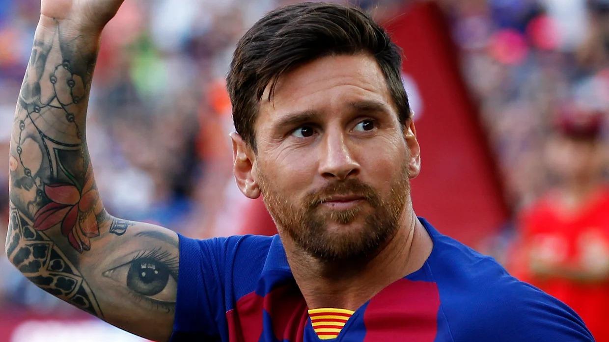 Lionel Messi Jesus, eye, flowers, and rosary sleeve