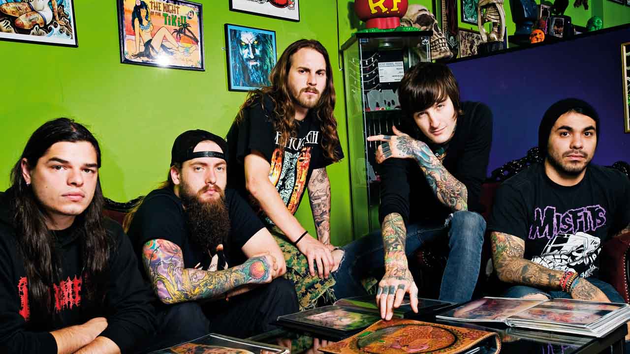 Mitch Lucker tattoo studio portrait