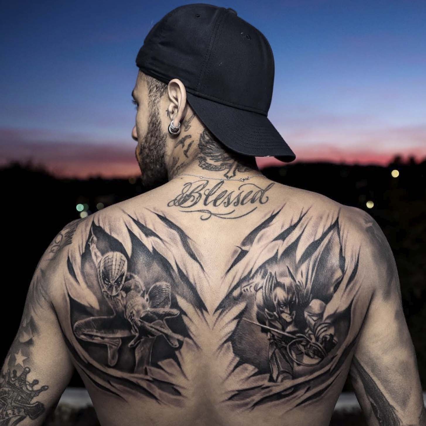 Neymar’s wider tattoo collection