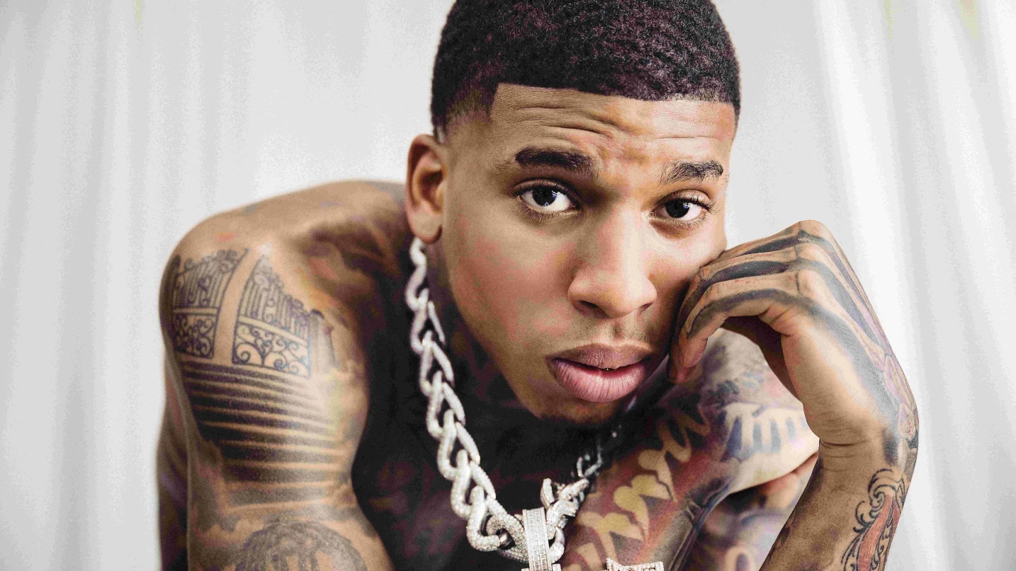 NLE Choppa early tattoos and shirtless ink