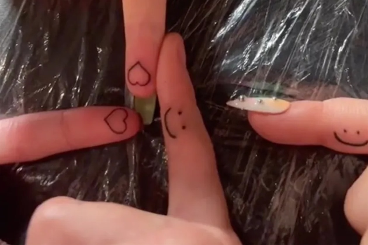 Olivia Rodrigo faded friendship heart tattoo
