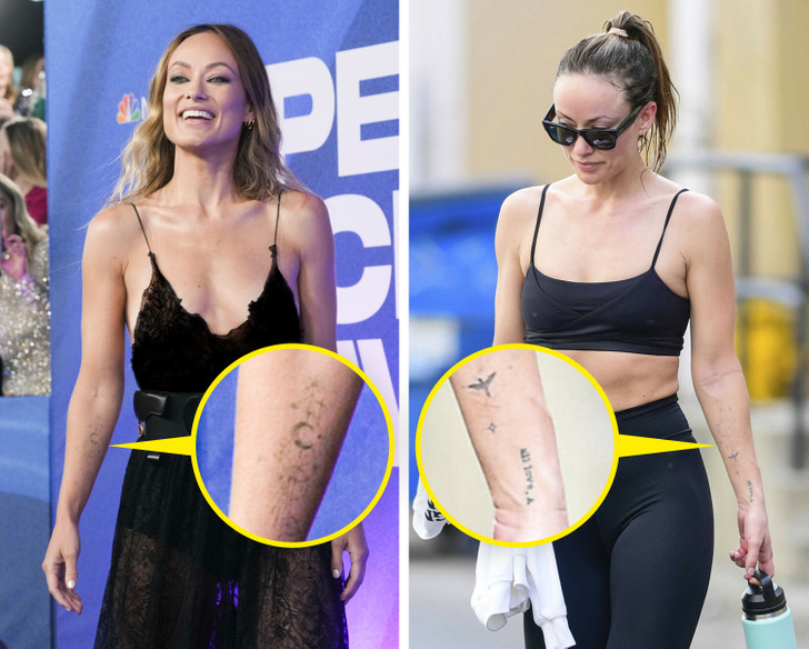 Olivia Wilde Taurus and Libra constellation tattoos