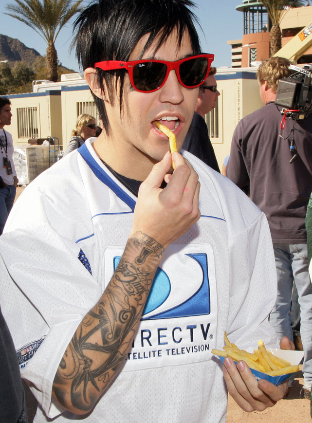 Pete Wentz forearm tattoo photo