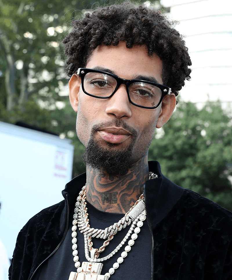 PnB Rock neck tattoos portrait