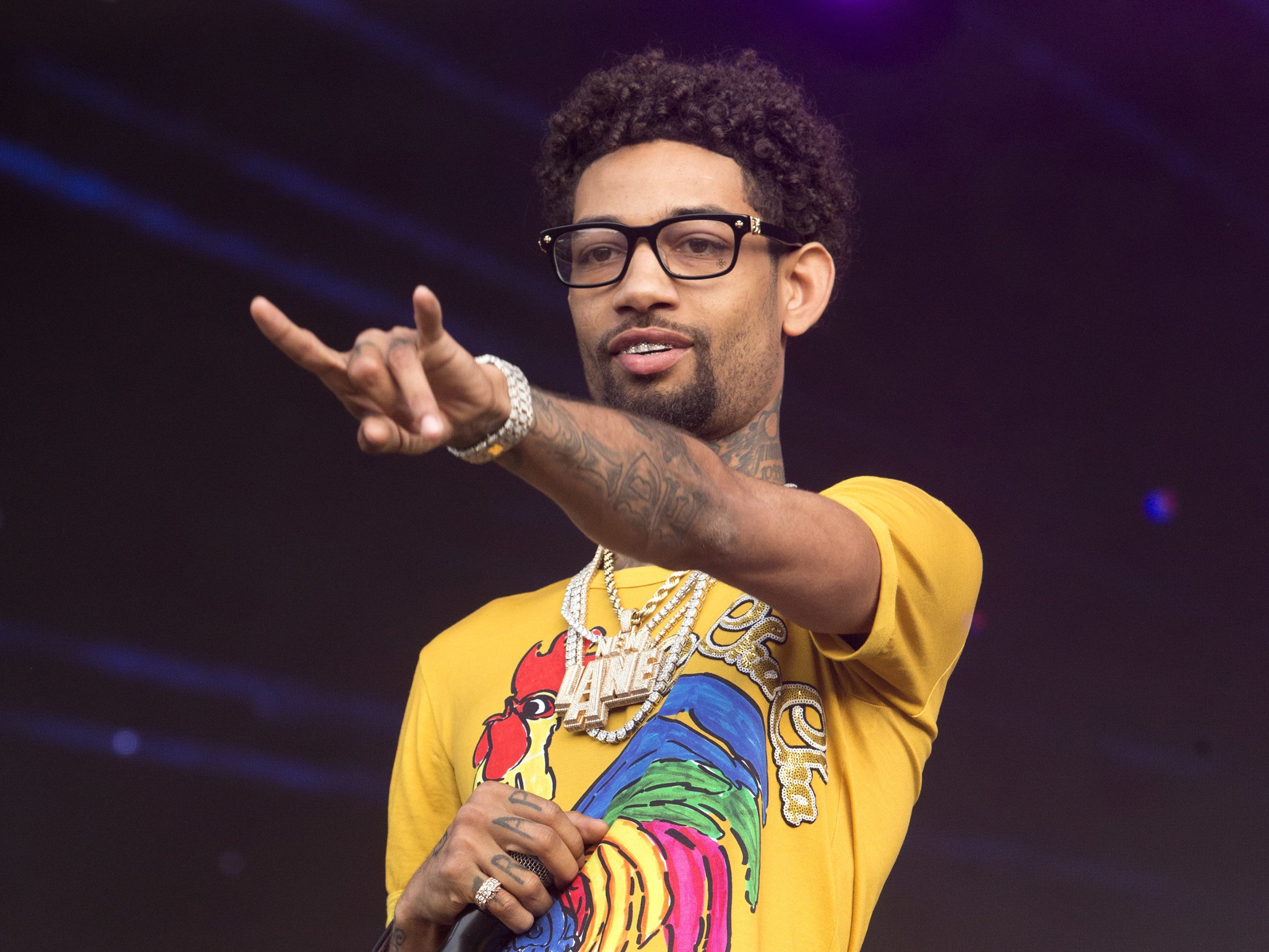 PnB Rock tattooed live performance