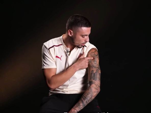 Rade Krunić tattoos