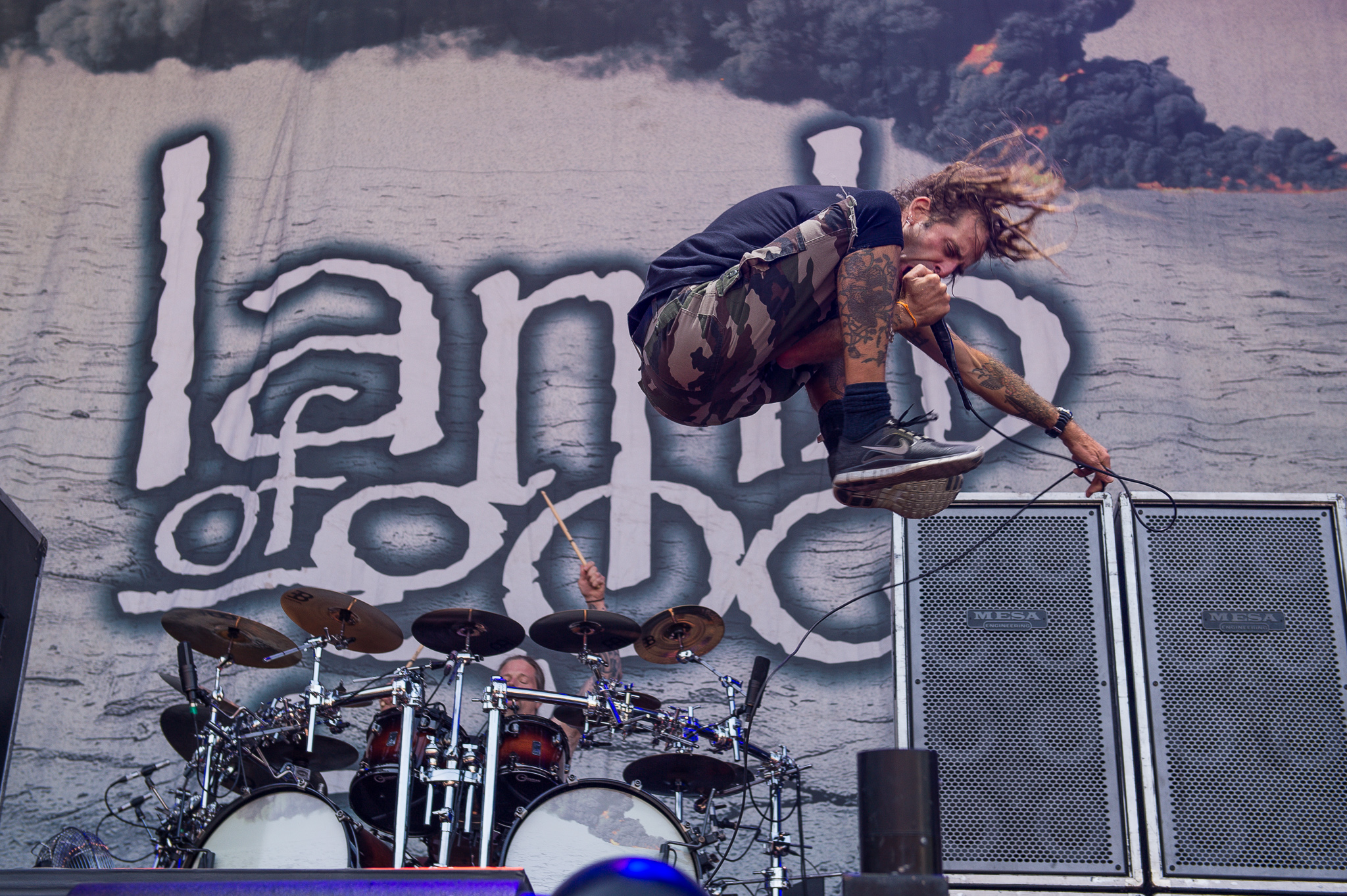 Randy Blythe full arm tattoos 2015