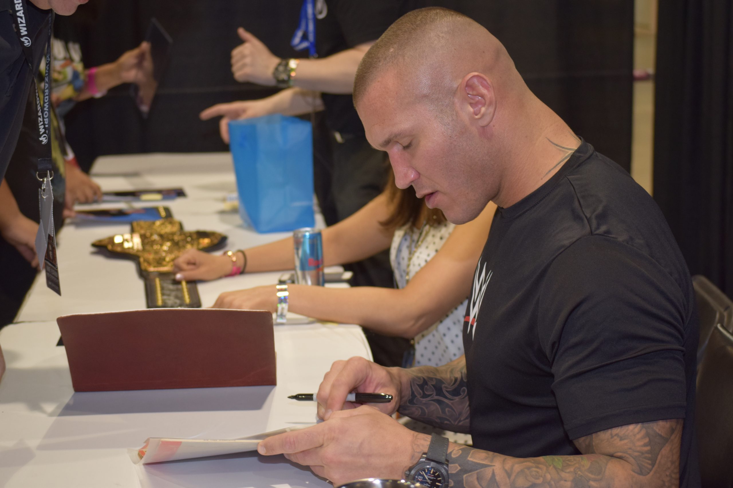 Randy Orton’s tattoo sleeves and arm cover-up work