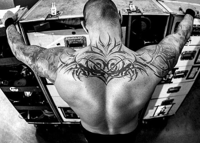 Randy Orton’s tribal back tattoo