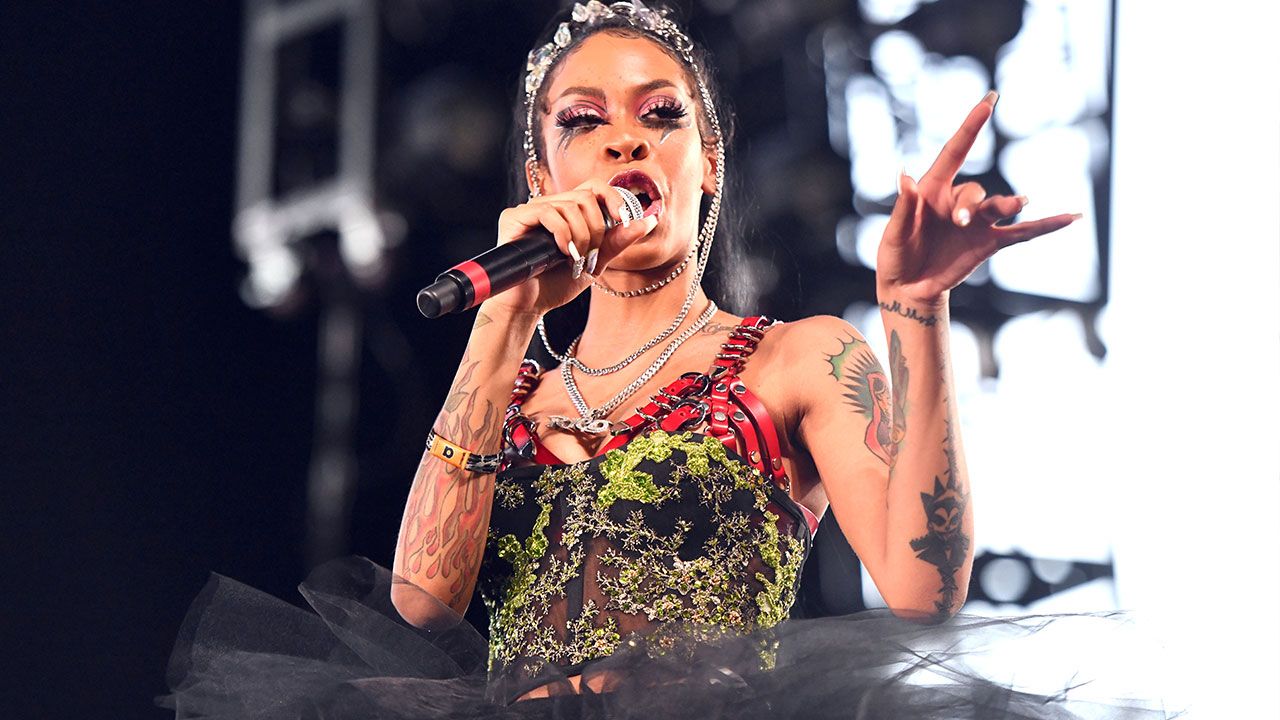 Rico Nasty stage tattoos
