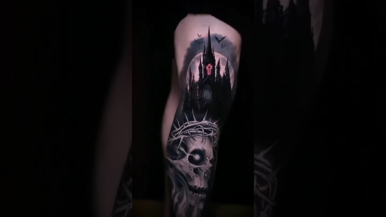 Ronnie Radke leg tattoo