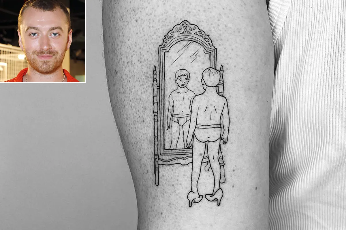 Sam Smith tattoo close-up